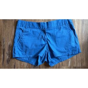 J.Crew Women's Chino Broken In Low-Rise Blue Shorts Size 6